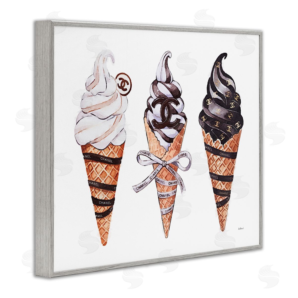 Amanda Greenwood Fashion Brand Ice Cream Canvas Wall Art Print