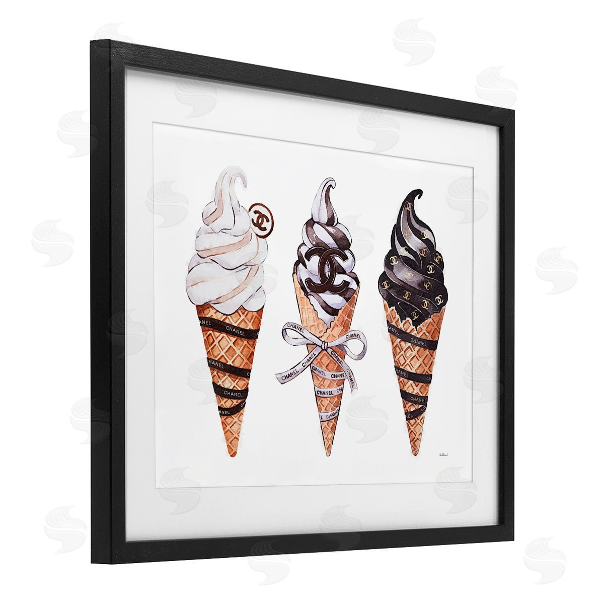 Amanda Greenwood Fashion Brand Ice Cream Canvas Wall Art Print