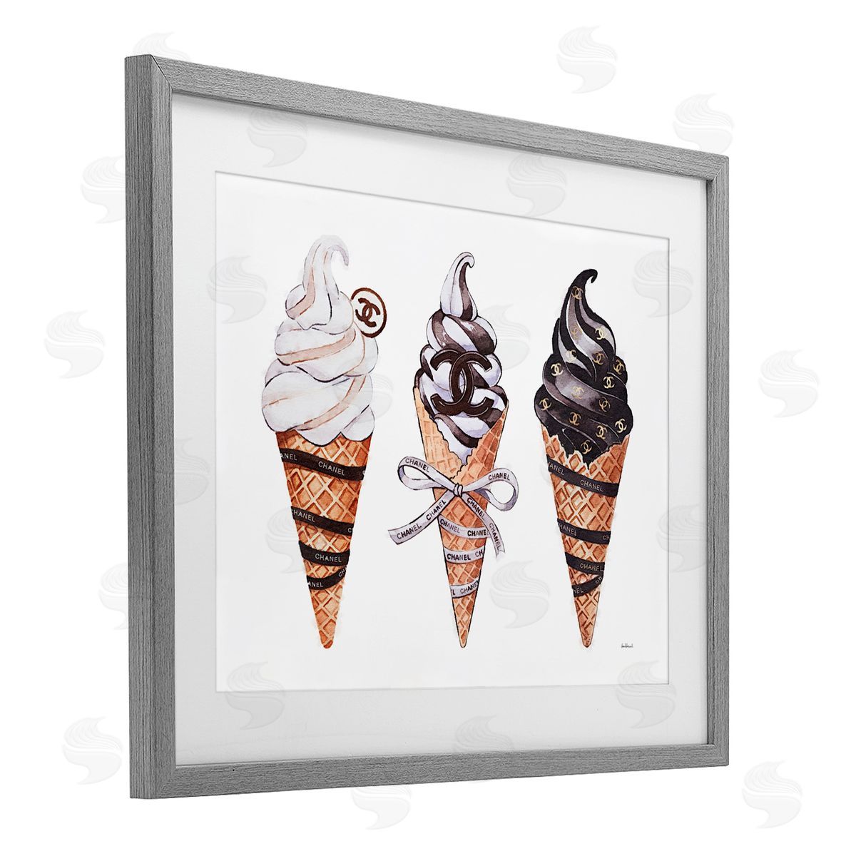 Amanda Greenwood Fashion Brand Ice Cream Canvas Wall Art Print