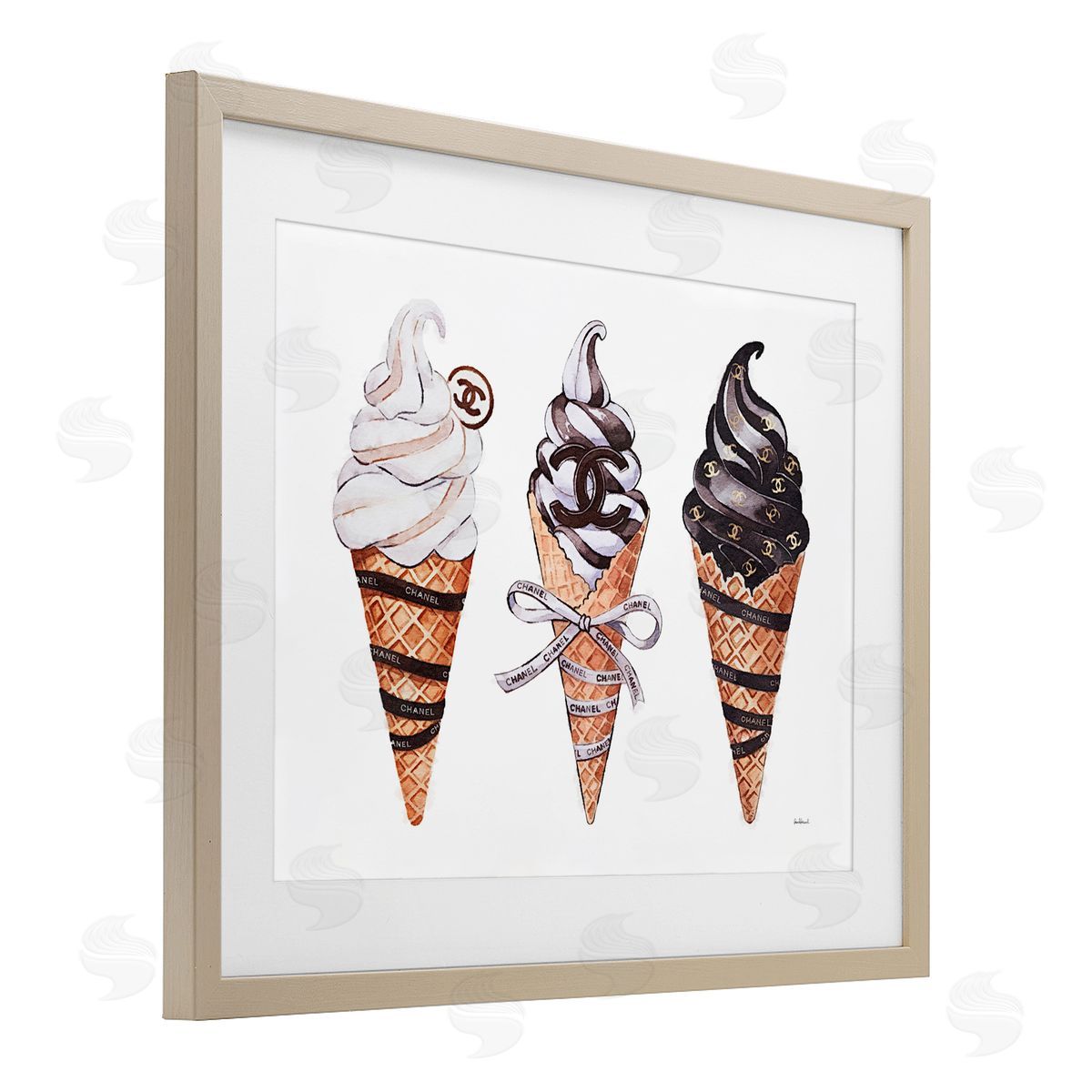 Amanda Greenwood Fashion Brand Ice Cream Canvas Wall Art Print