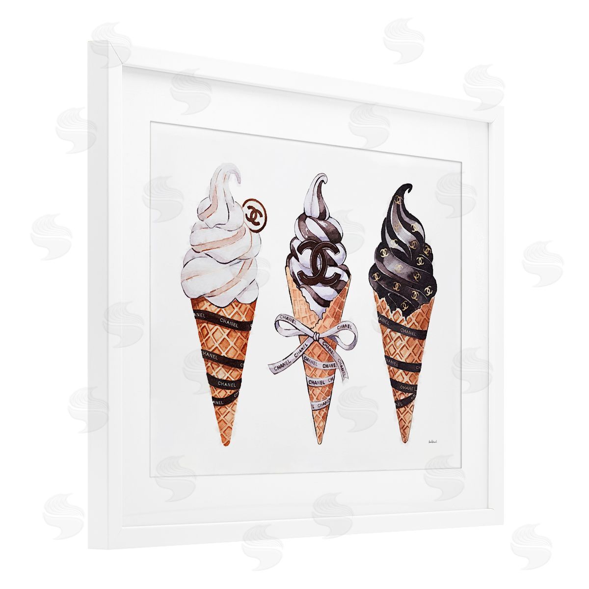 Amanda Greenwood Fashion Brand Ice Cream Canvas Wall Art Print
