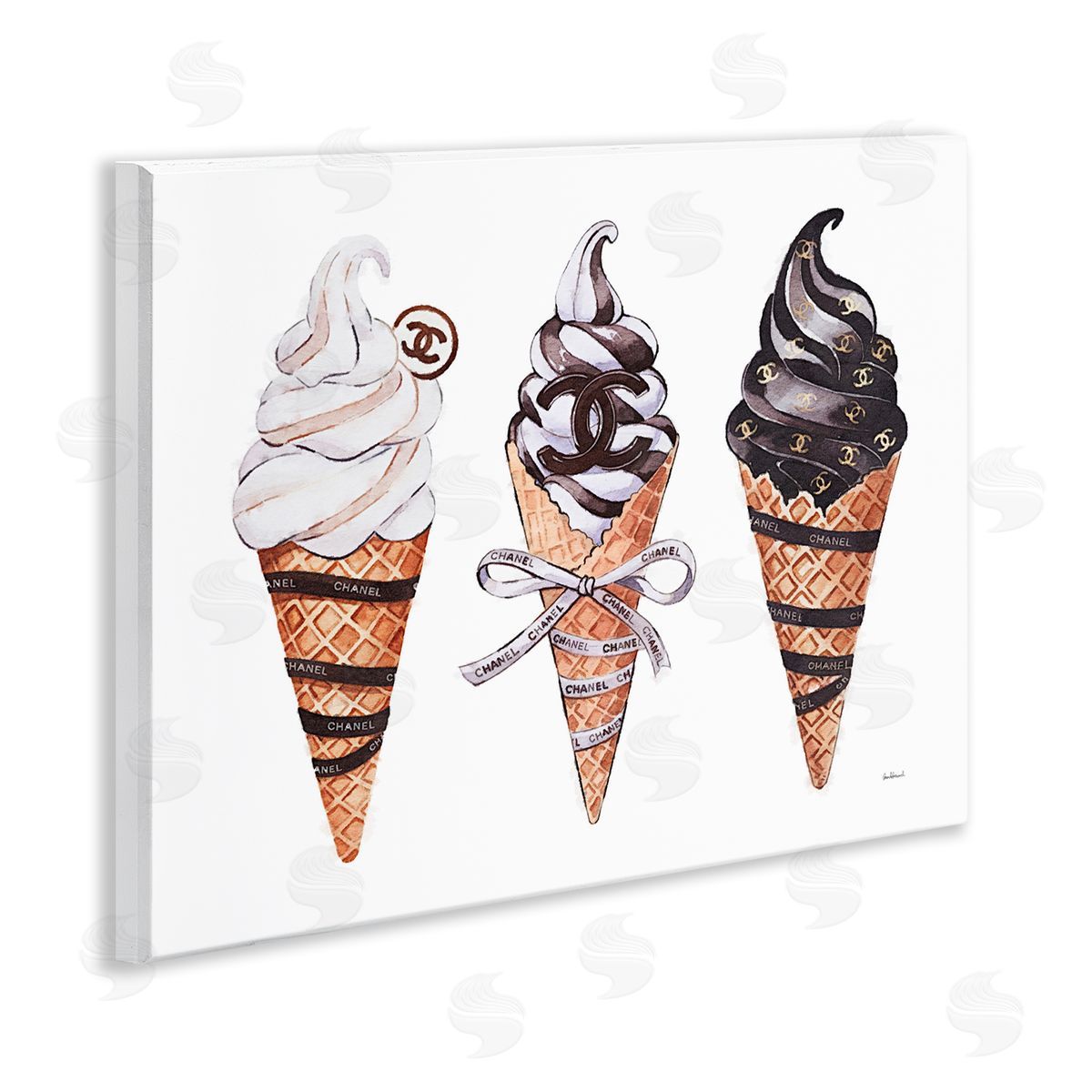 Amanda Greenwood Fashion Brand Ice Cream Canvas Wall Art Print
