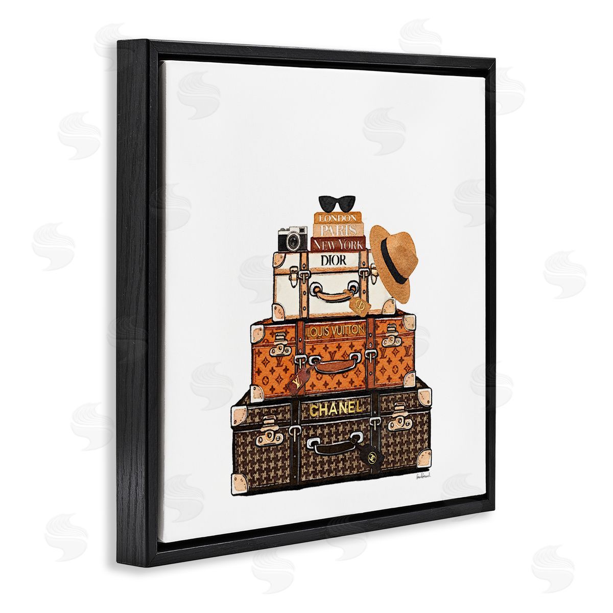 Amanda Greenwood Luxury Travel Luggages Canvas Wall Art Print