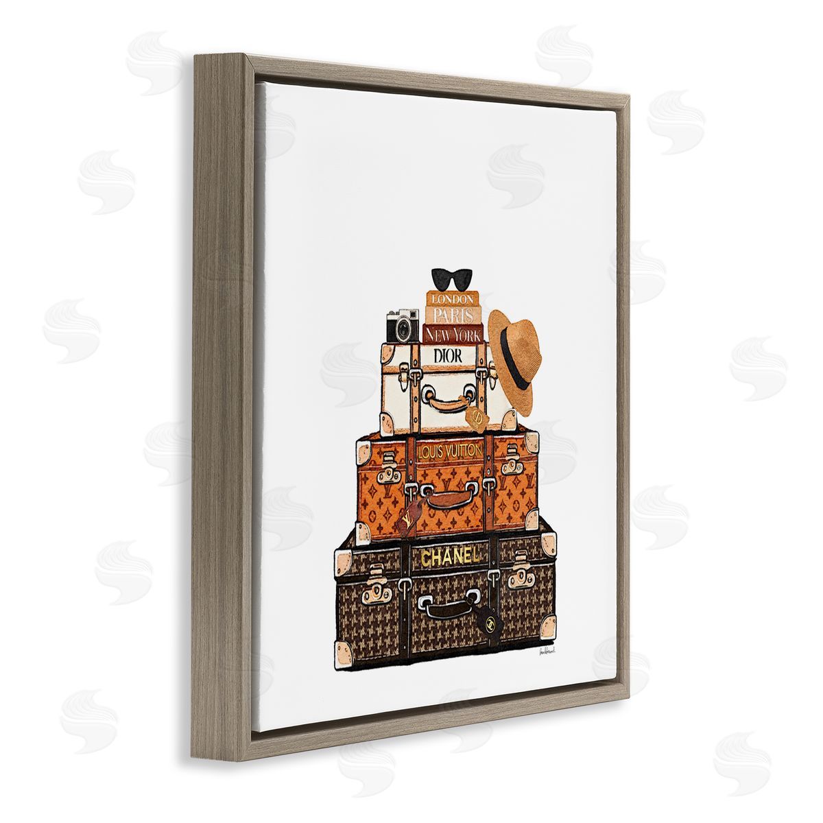Amanda Greenwood Luxury Travel Luggages Canvas Wall Art Print