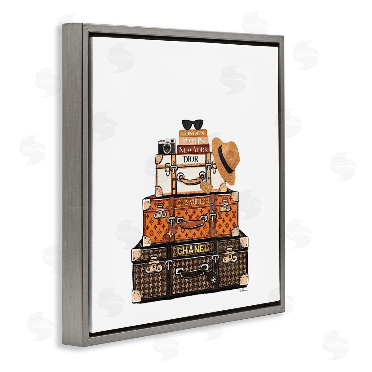 Amanda Greenwood Luxury Travel Luggages Canvas Wall Art Print