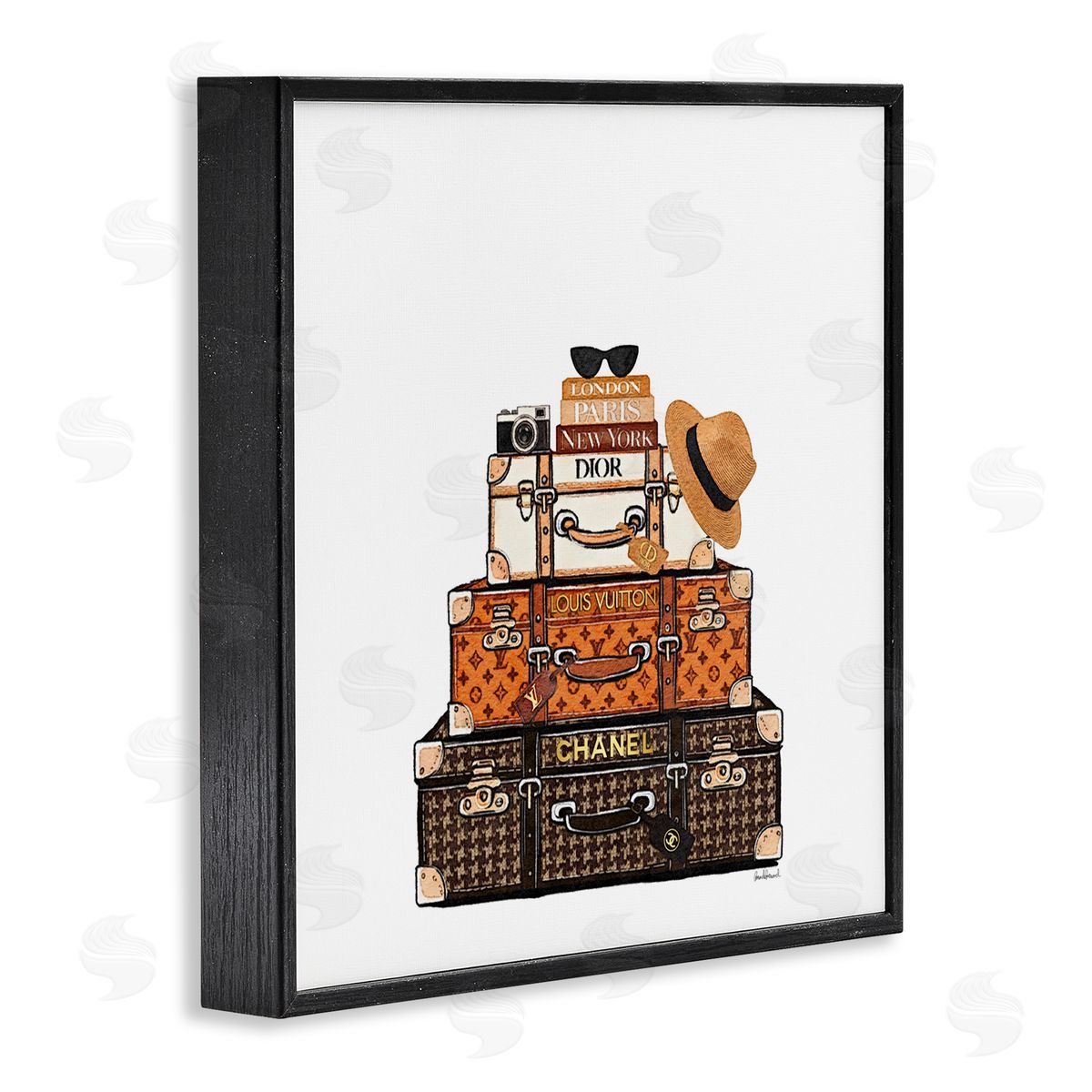 Amanda Greenwood Luxury Travel Luggages Canvas Wall Art Print