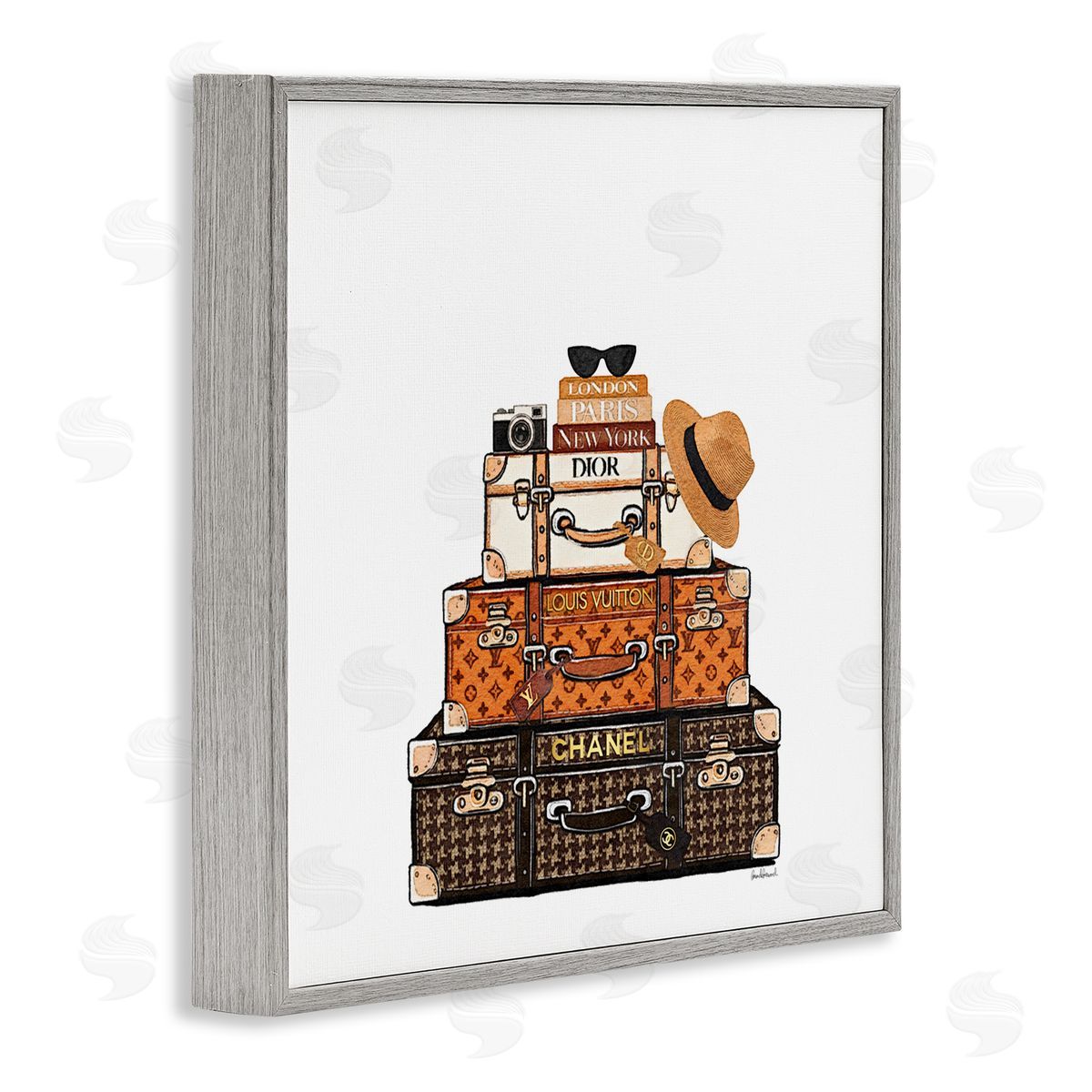 Amanda Greenwood Luxury Travel Luggages Canvas Wall Art Print