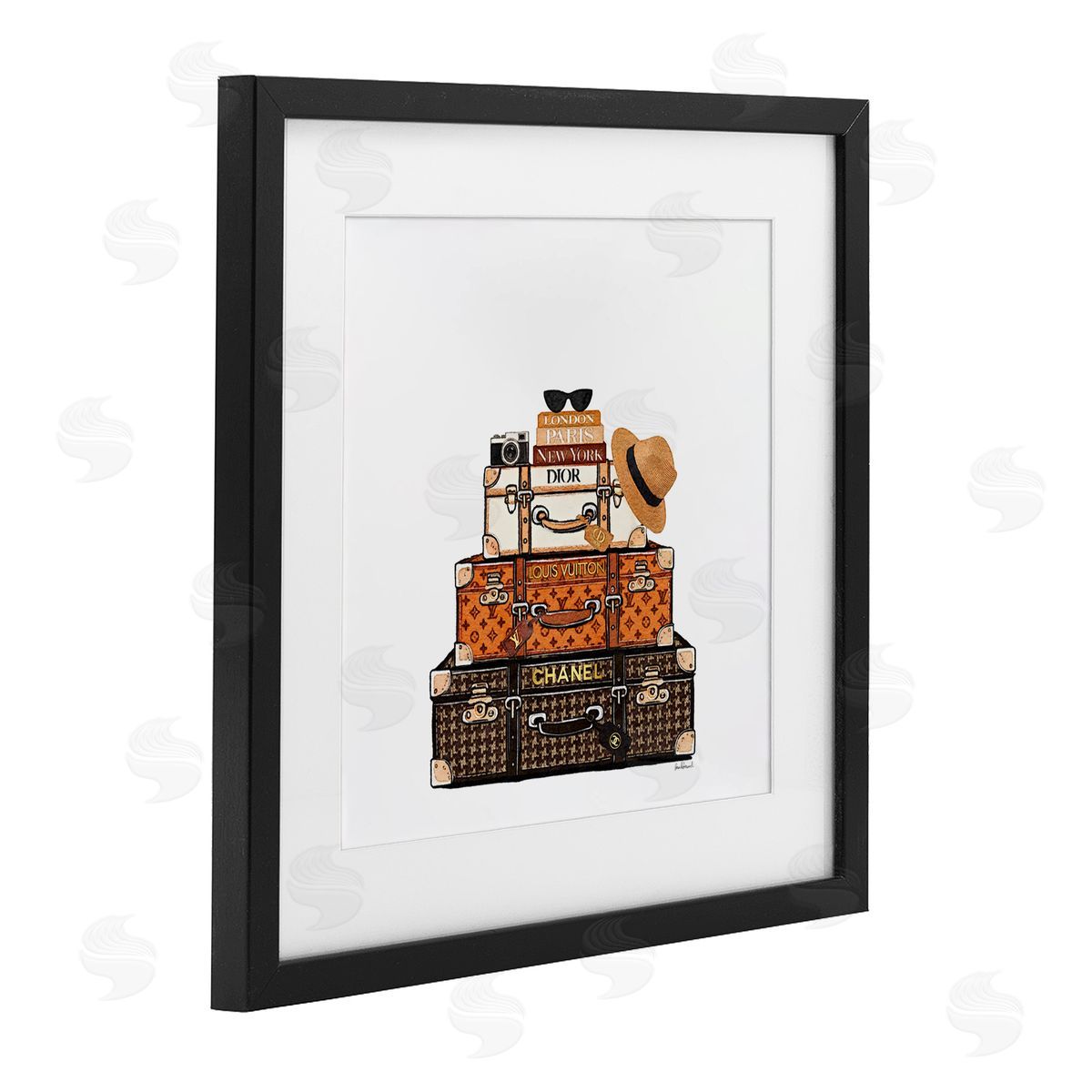 Amanda Greenwood Luxury Travel Luggages Canvas Wall Art Print