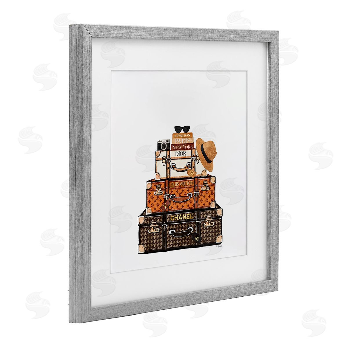 Amanda Greenwood Luxury Travel Luggages Canvas Wall Art Print
