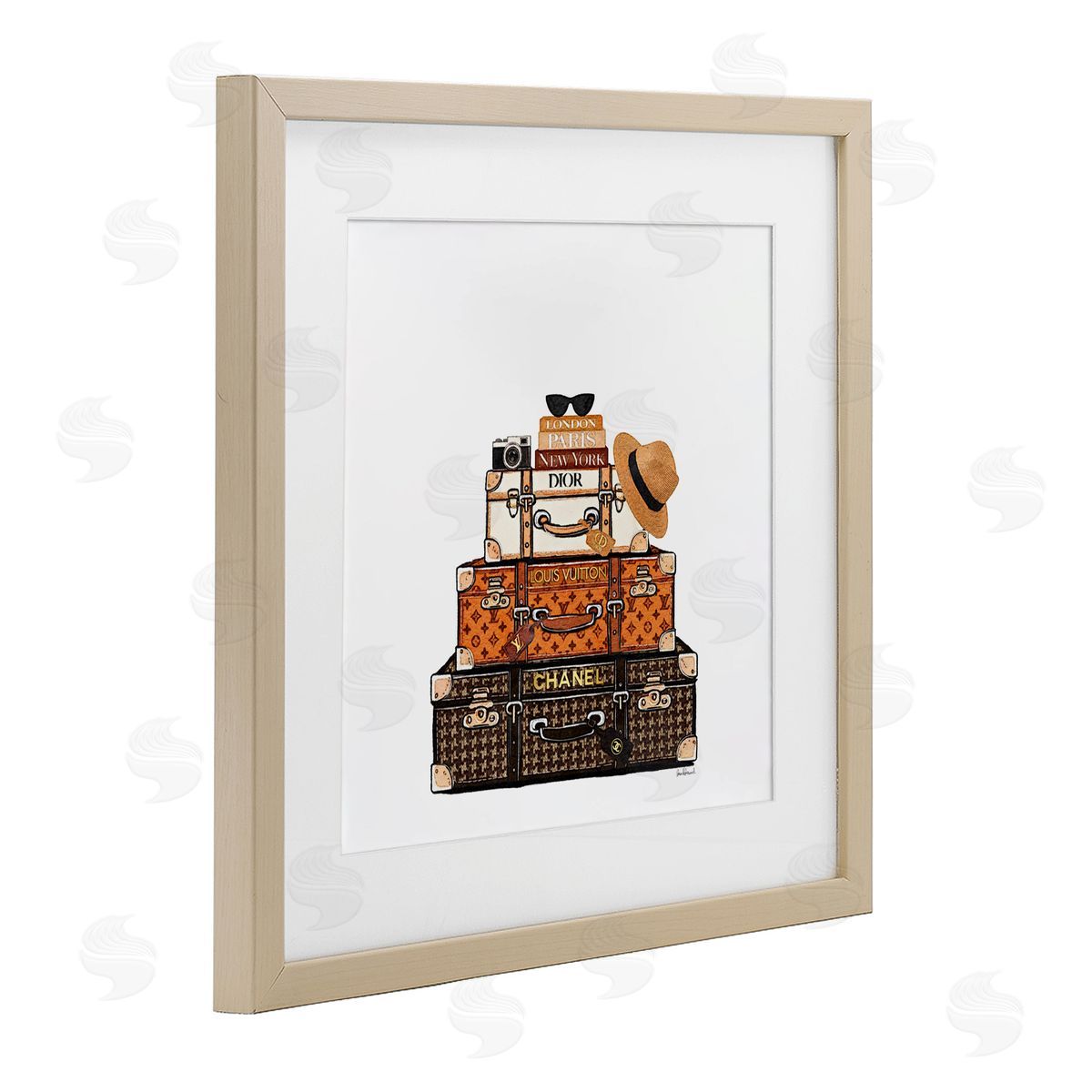 Amanda Greenwood Luxury Travel Luggages Canvas Wall Art Print