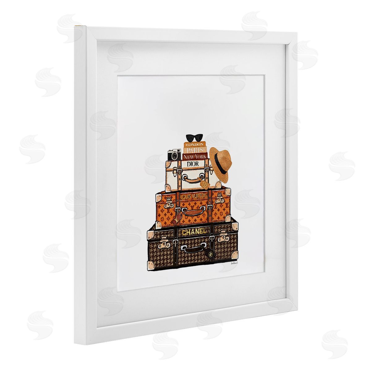 Amanda Greenwood Luxury Travel Luggages Canvas Wall Art Print