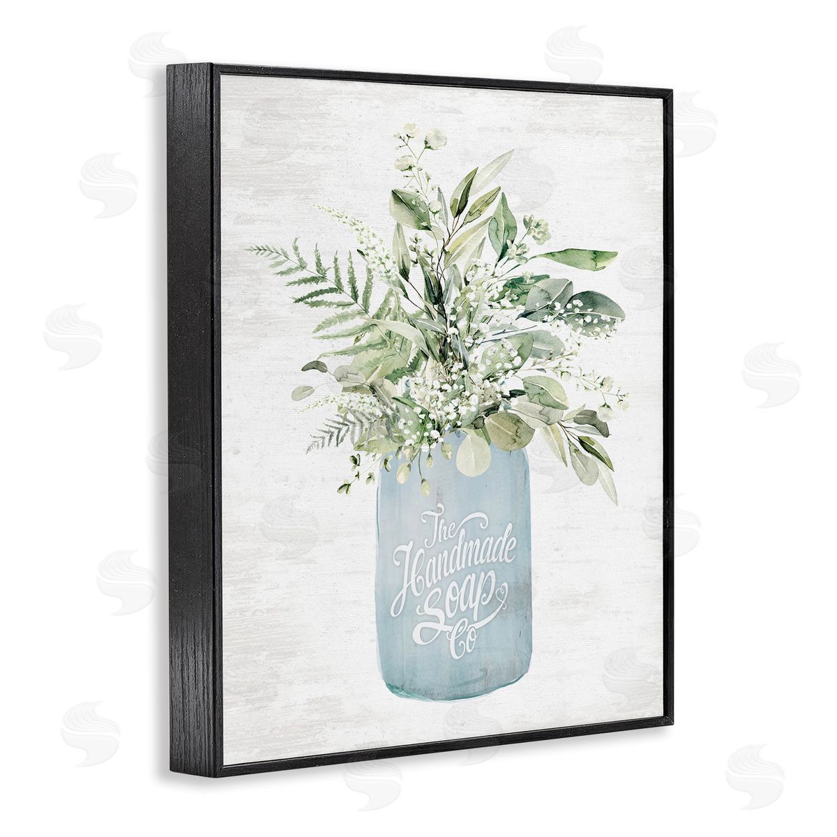 Lettered and Lined Antique Handmade Bath Soap Canvas Wall Art Print