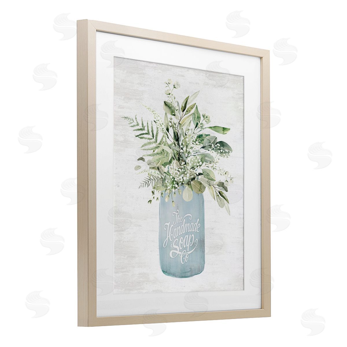 Lettered and Lined Antique Handmade Bath Soap Canvas Wall Art Print