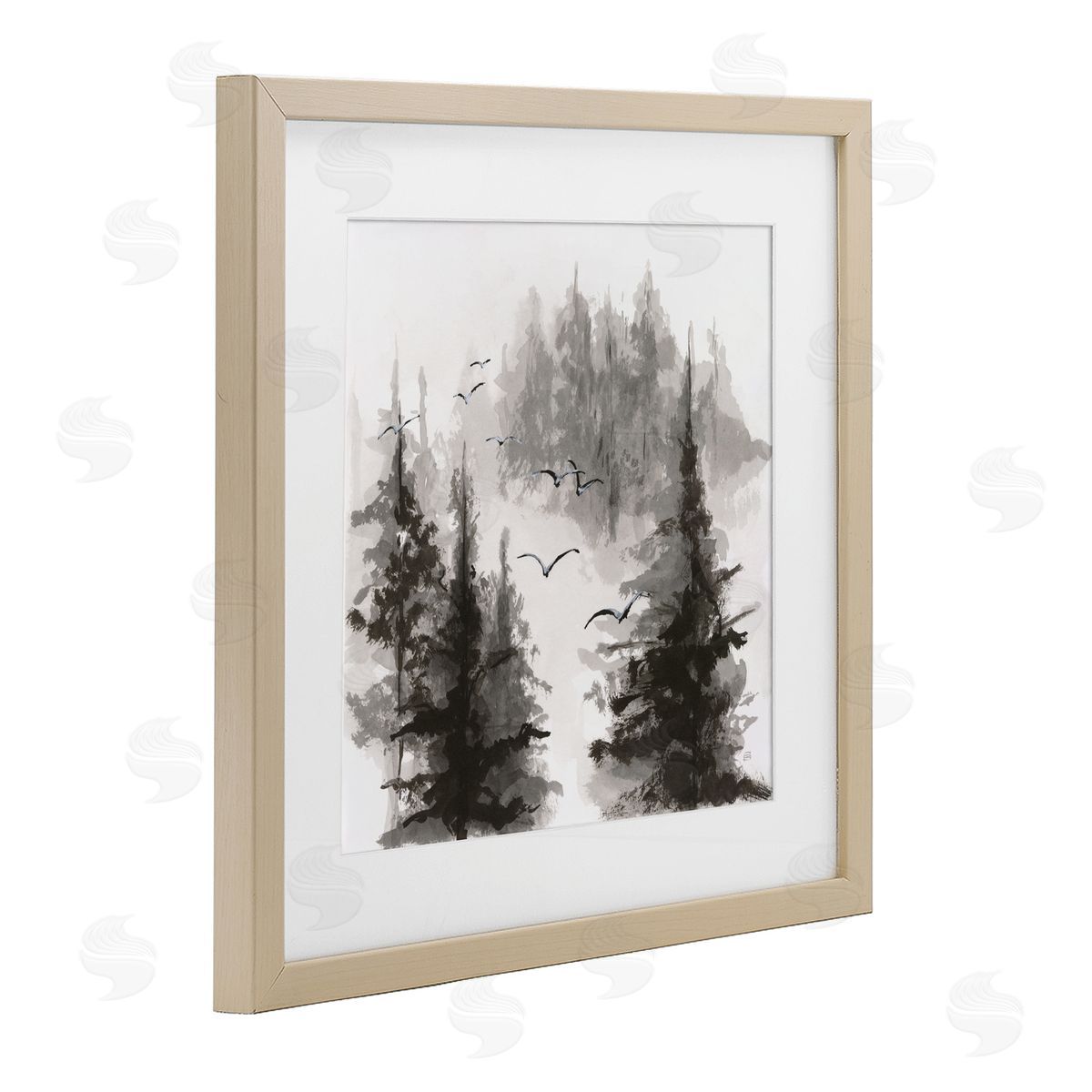 Chris Paschke Free Flying Through Forest Canvas Wall Art Print