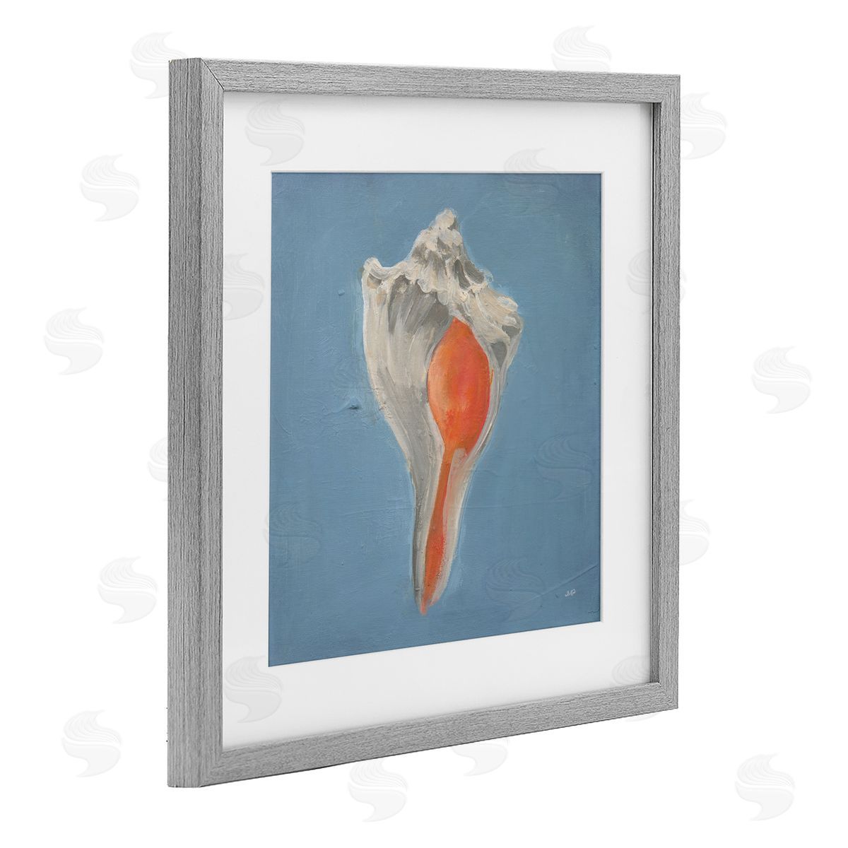 Julia Purinton Soft Sea Conch Shell Canvas Wall Art Print