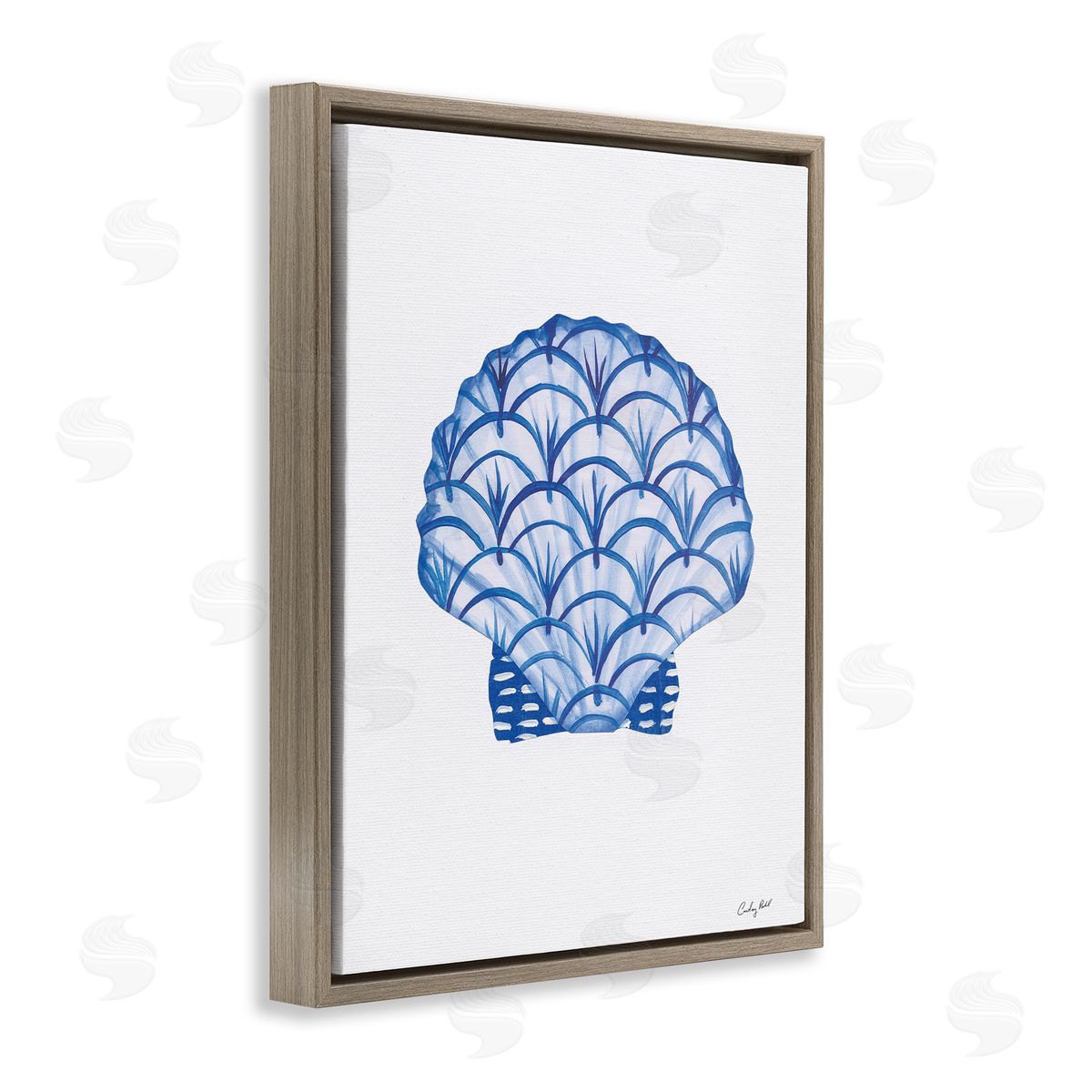 Courtney Prahl Chinoiserie Clam Shell Canvas Wall Art Print