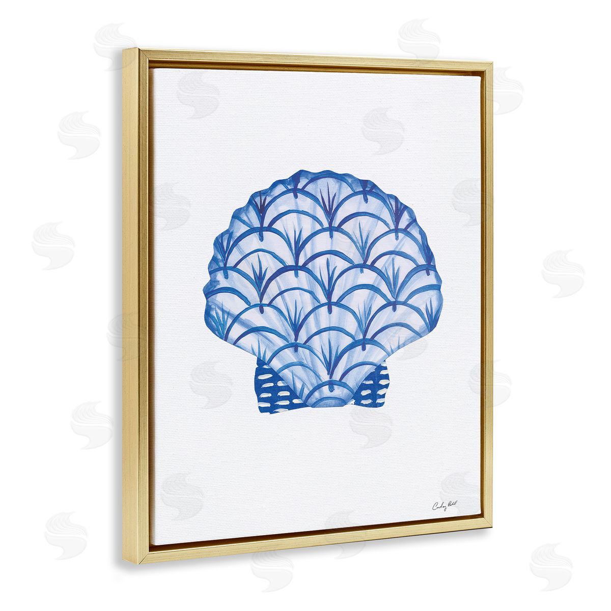 Courtney Prahl Chinoiserie Clam Shell Canvas Wall Art Print