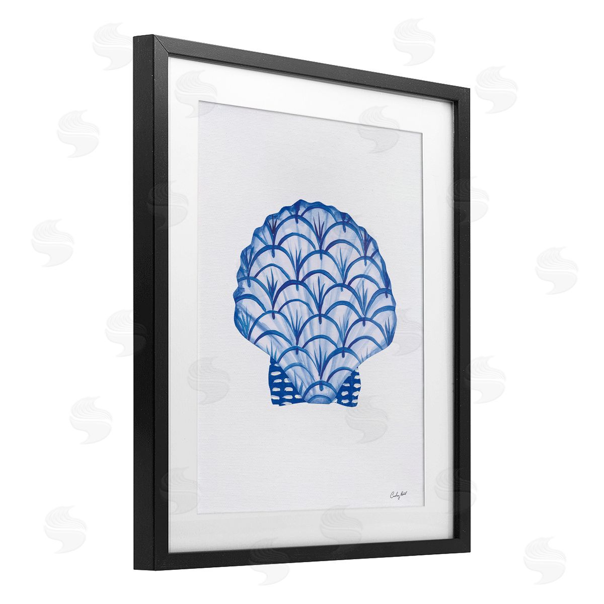 Courtney Prahl Chinoiserie Clam Shell Canvas Wall Art Print