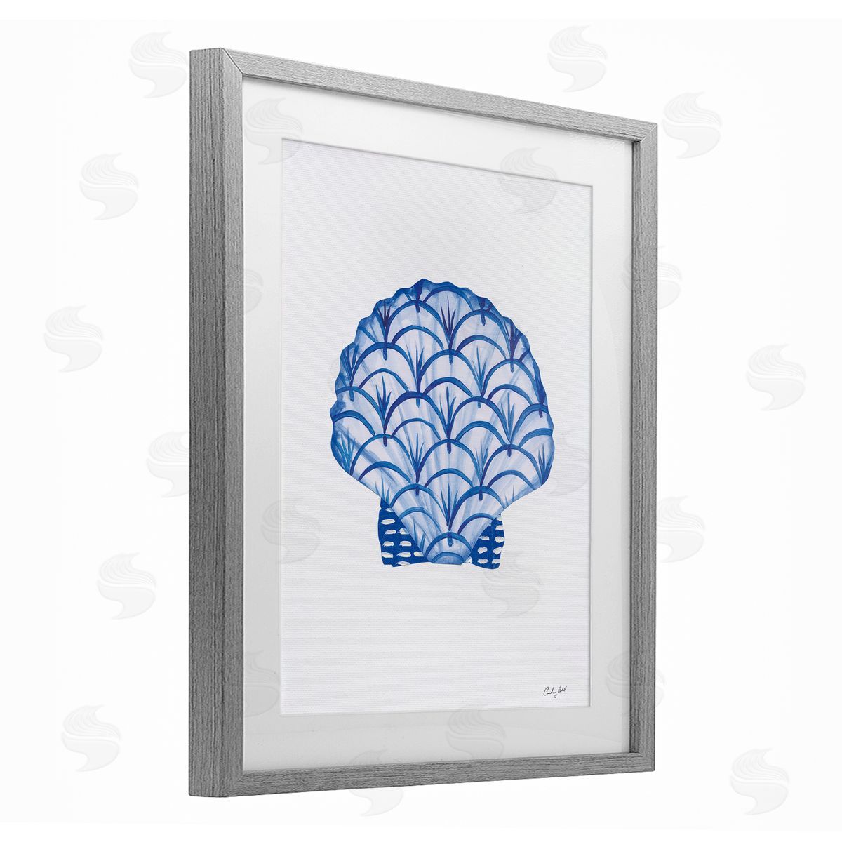 Courtney Prahl Chinoiserie Clam Shell Canvas Wall Art Print