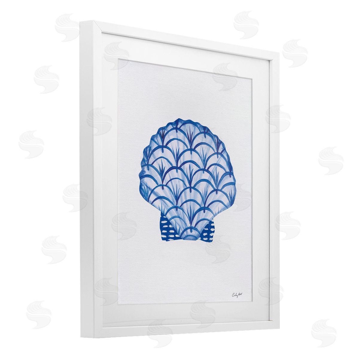 Courtney Prahl Chinoiserie Clam Shell Canvas Wall Art Print