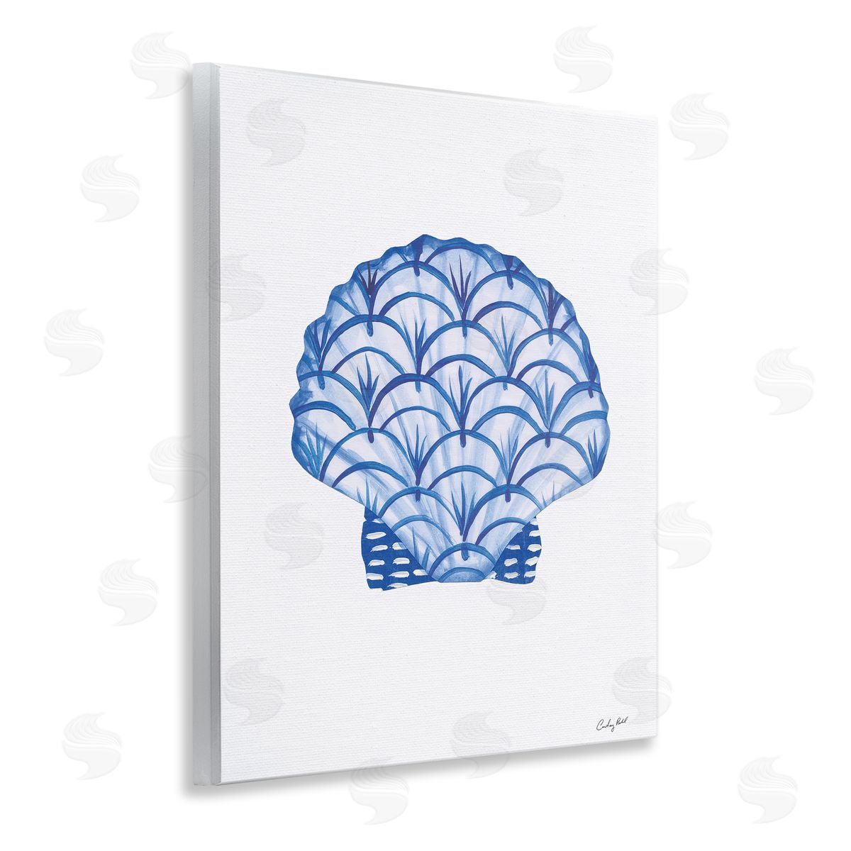 Courtney Prahl Chinoiserie Clam Shell Canvas Wall Art Print