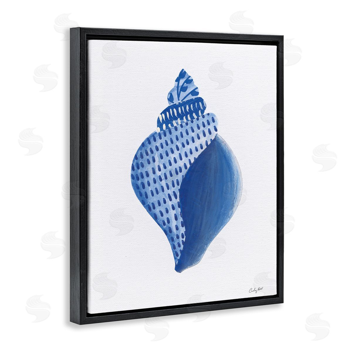 Courtney Prahl Chinoiserie Conch Shell Canvas Wall Art Print