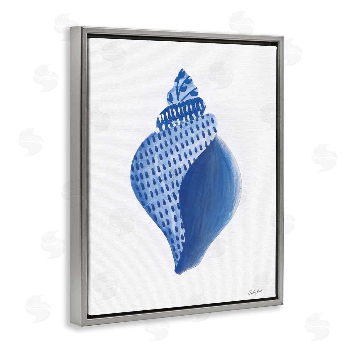 Courtney Prahl Chinoiserie Conch Shell Canvas Wall Art Print