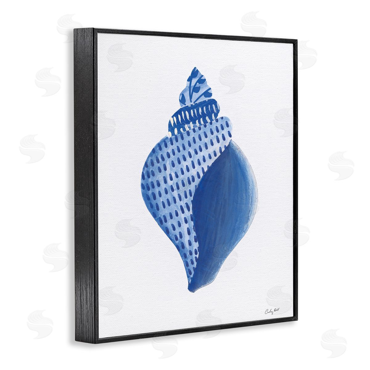 Courtney Prahl Chinoiserie Conch Shell Canvas Wall Art Print