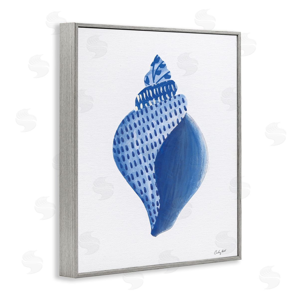 Courtney Prahl Chinoiserie Conch Shell Canvas Wall Art Print