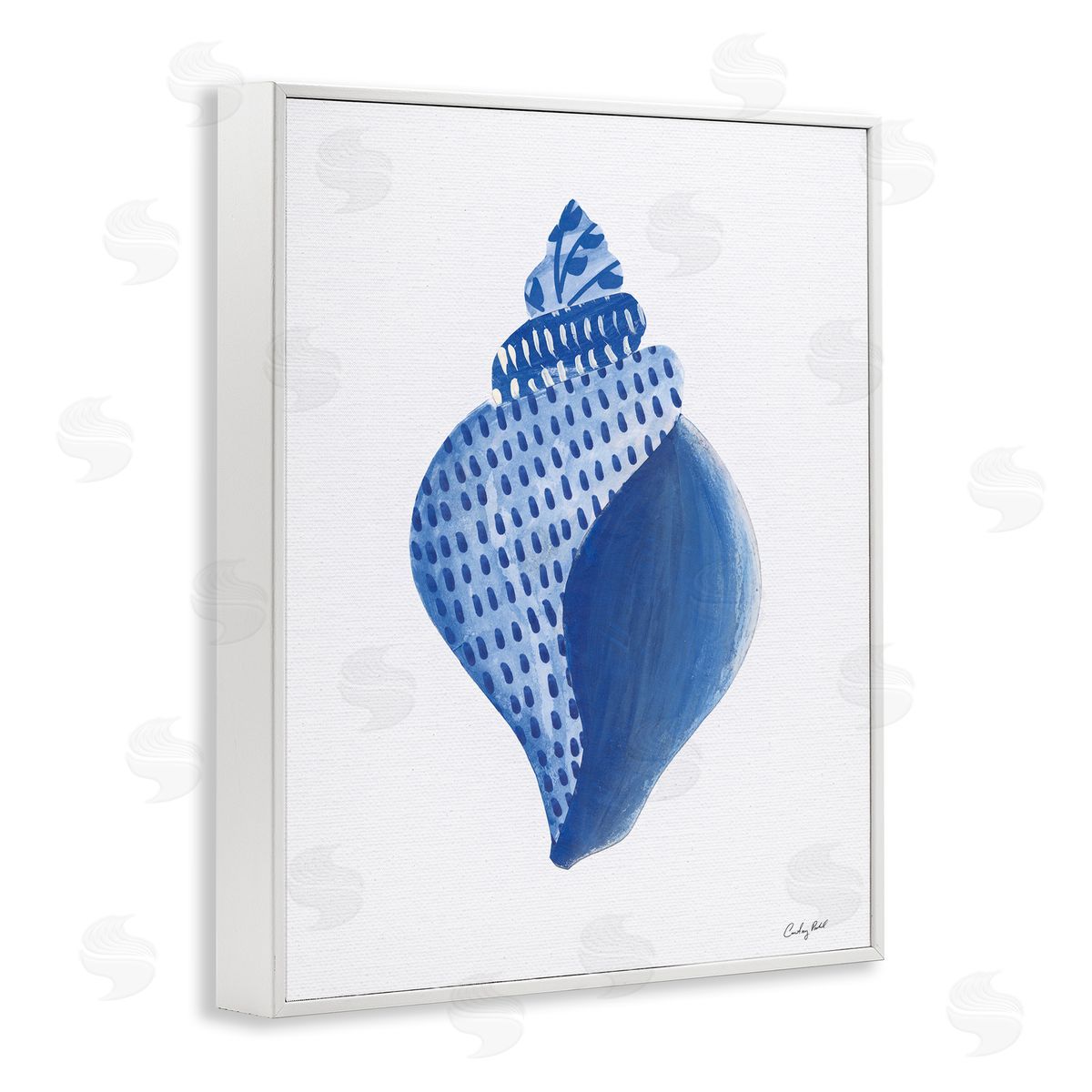 Courtney Prahl Chinoiserie Conch Shell Canvas Wall Art Print