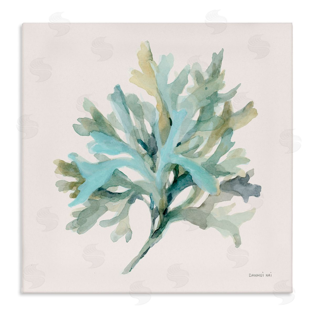Danhui Nai Coastal Bliss Coral Branch Canvas Wall Art Print