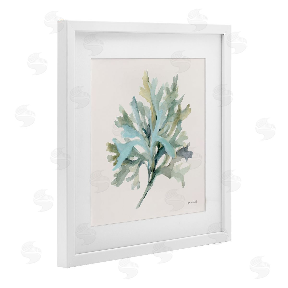 Danhui Nai Coastal Bliss Coral Branch Canvas Wall Art Print