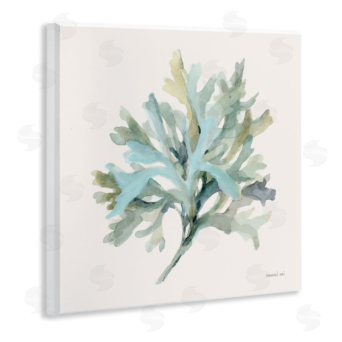 Danhui Nai Coastal Bliss Coral Branch Canvas Wall Art Print