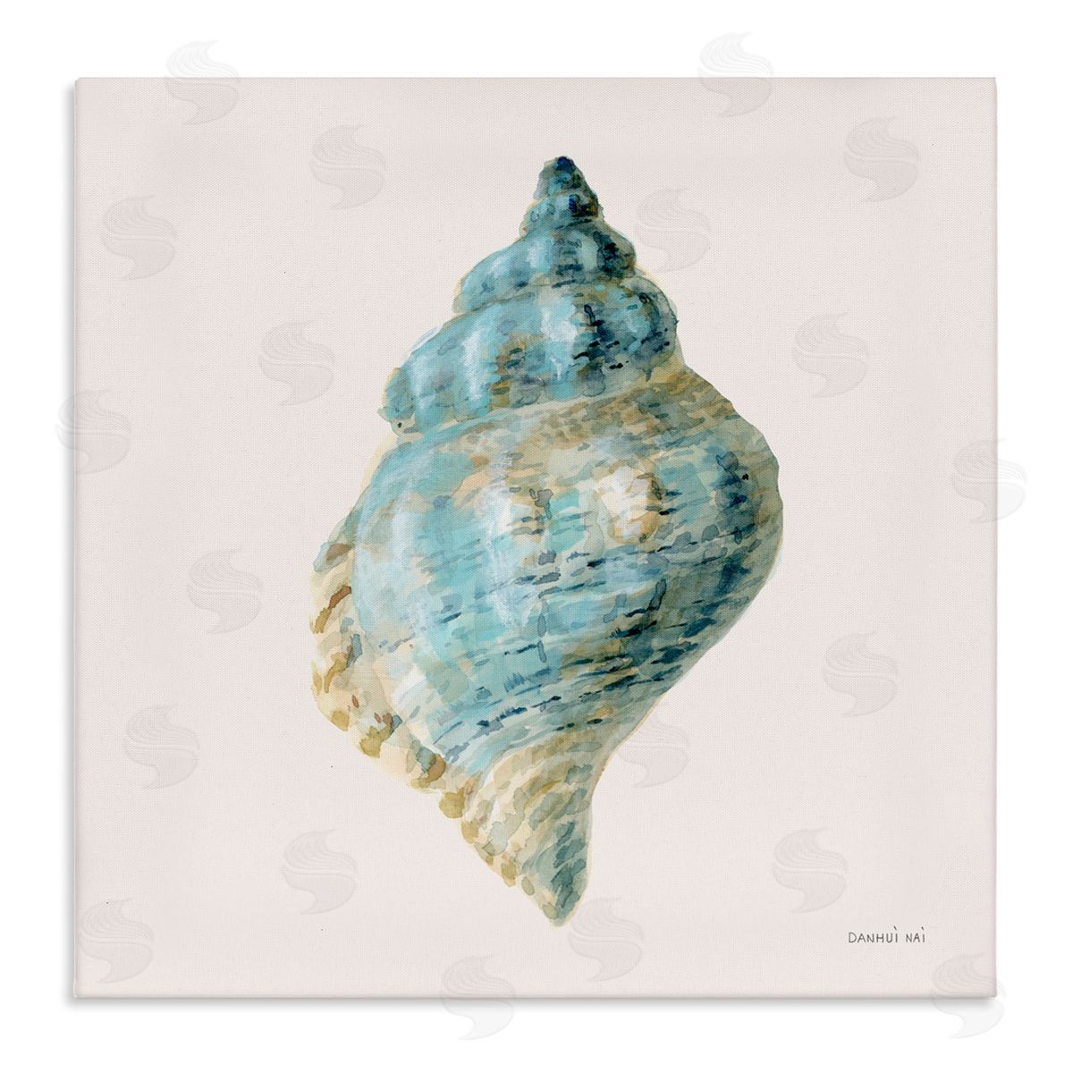 Danhui Nai Coastal Bliss Conch Shell Canvas Wall Art Print