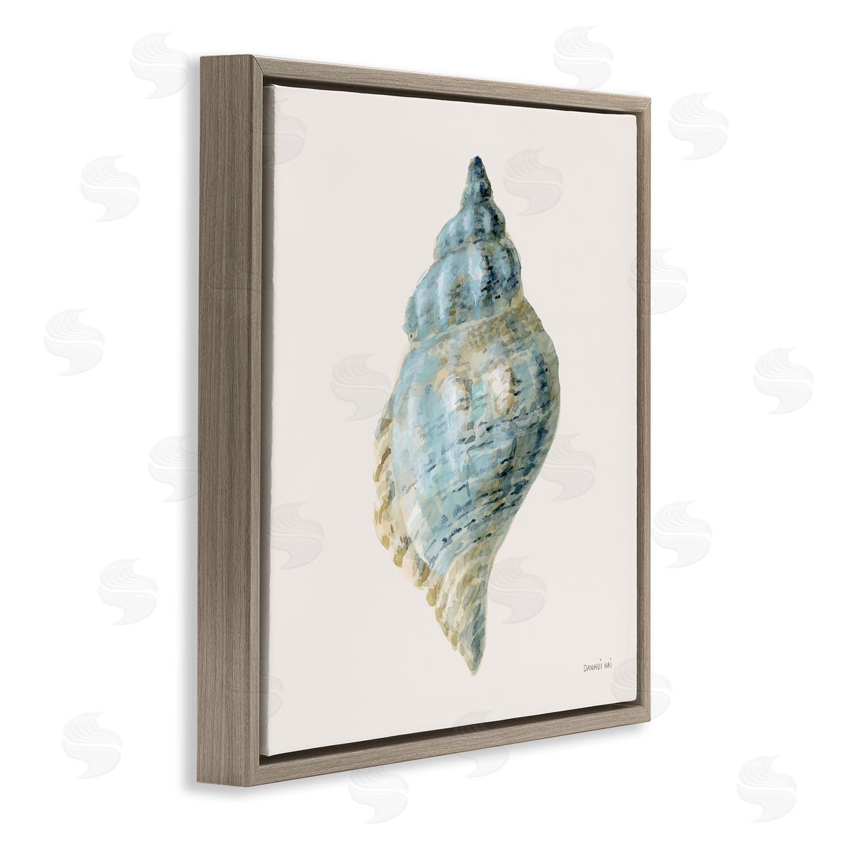 Danhui Nai Coastal Bliss Conch Shell Canvas Wall Art Print