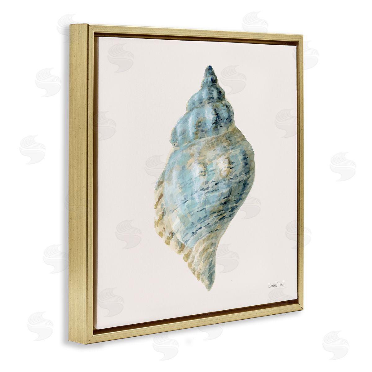 Danhui Nai Coastal Bliss Conch Shell Canvas Wall Art Print