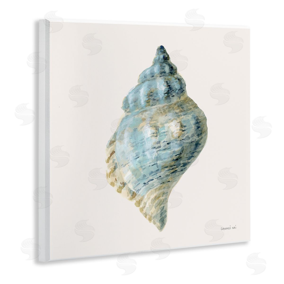Danhui Nai Coastal Bliss Conch Shell Canvas Wall Art Print