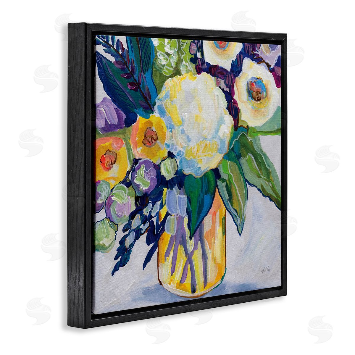 Jeanette Vertentes My Flame Abstract Bouquet Canvas Wall Art Print