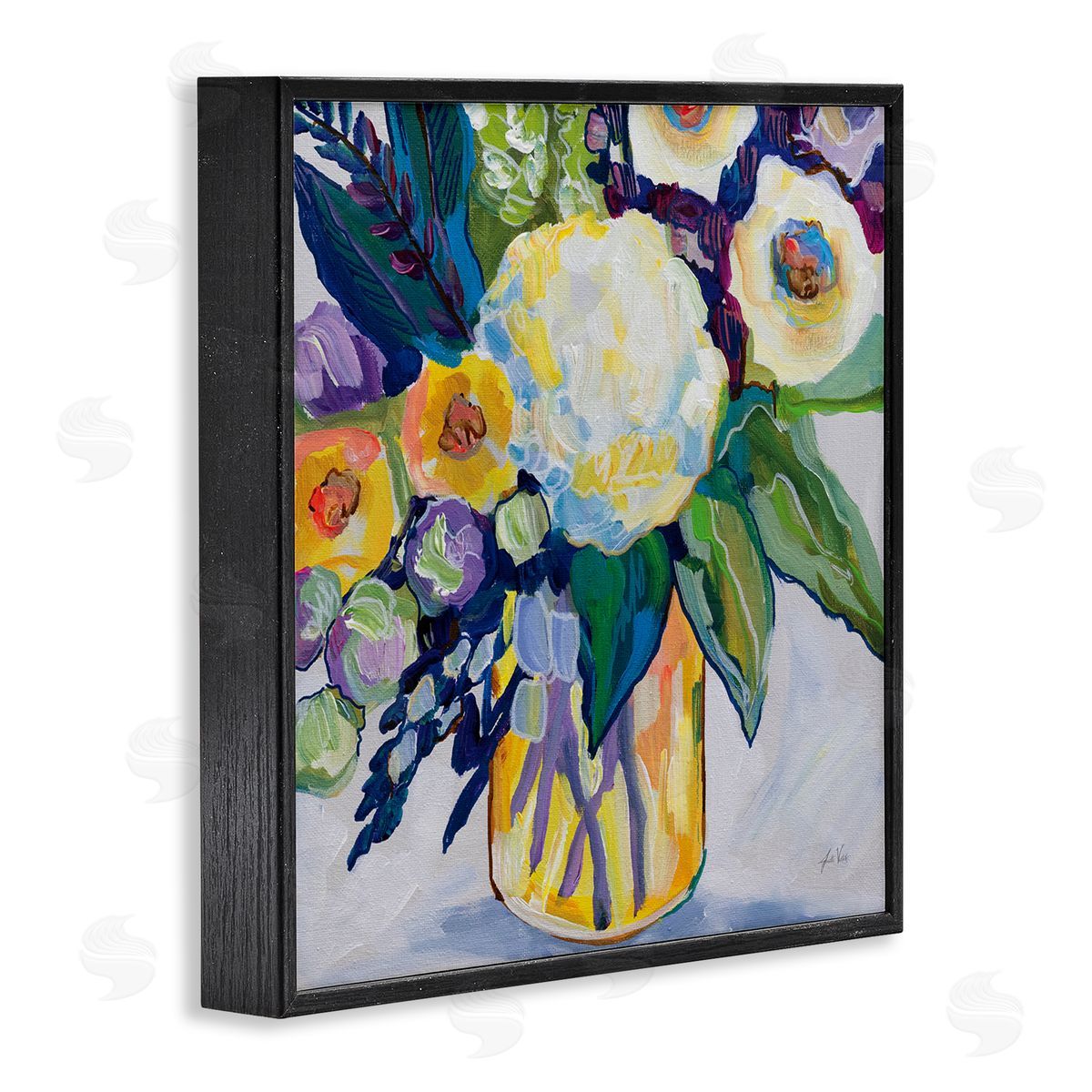 Jeanette Vertentes My Flame Abstract Bouquet Canvas Wall Art Print