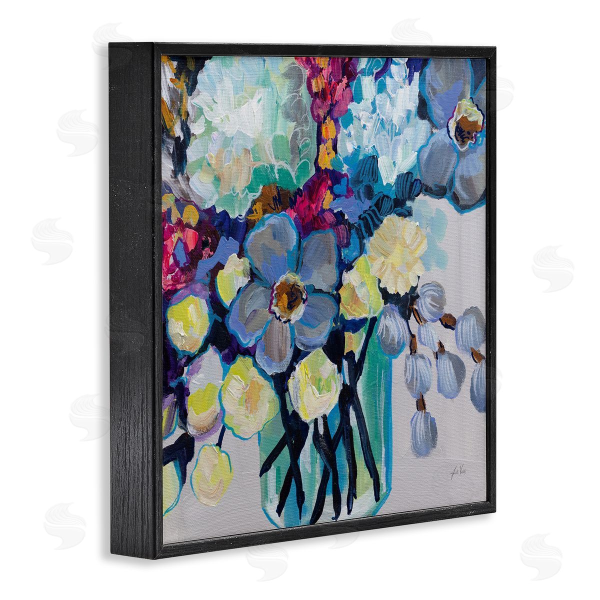 Jeanette Vertentes Affectionate Flower Bouquet Canvas Wall Art Print