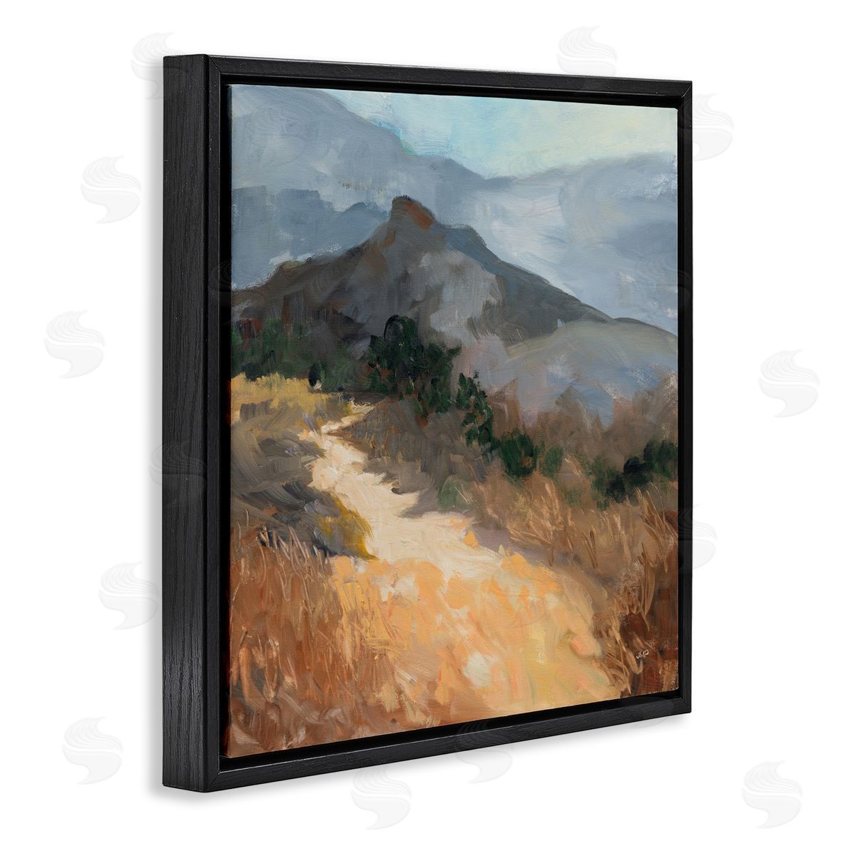 Julia Purinton Golden Trail Mountain View Canvas Wall Art Print