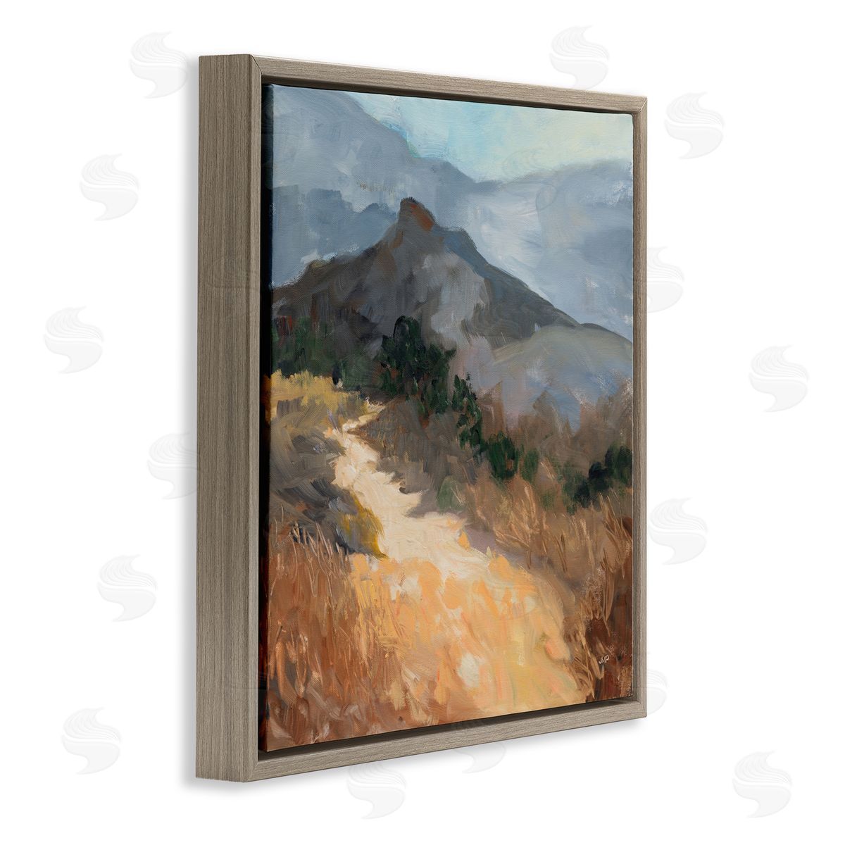 Julia Purinton Golden Trail Mountain View Canvas Wall Art Print