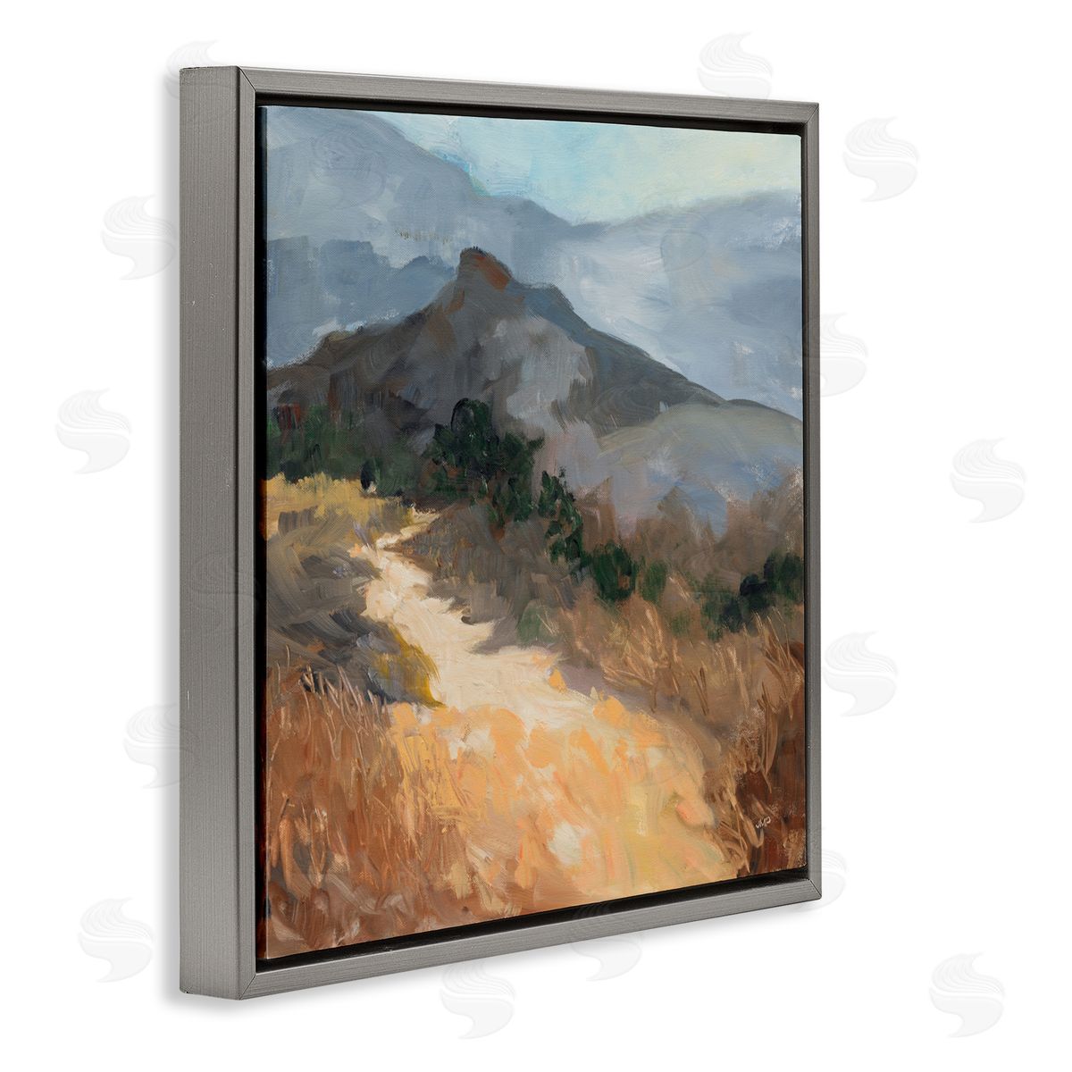 Julia Purinton Golden Trail Mountain View Canvas Wall Art Print