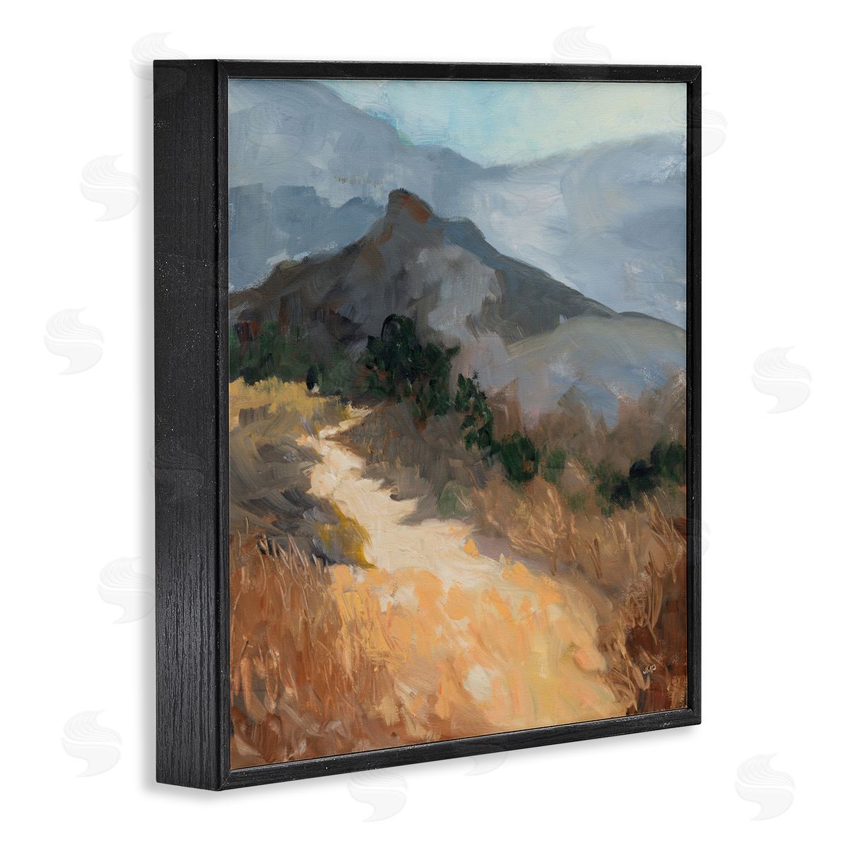 Julia Purinton Golden Trail Mountain View Canvas Wall Art Print