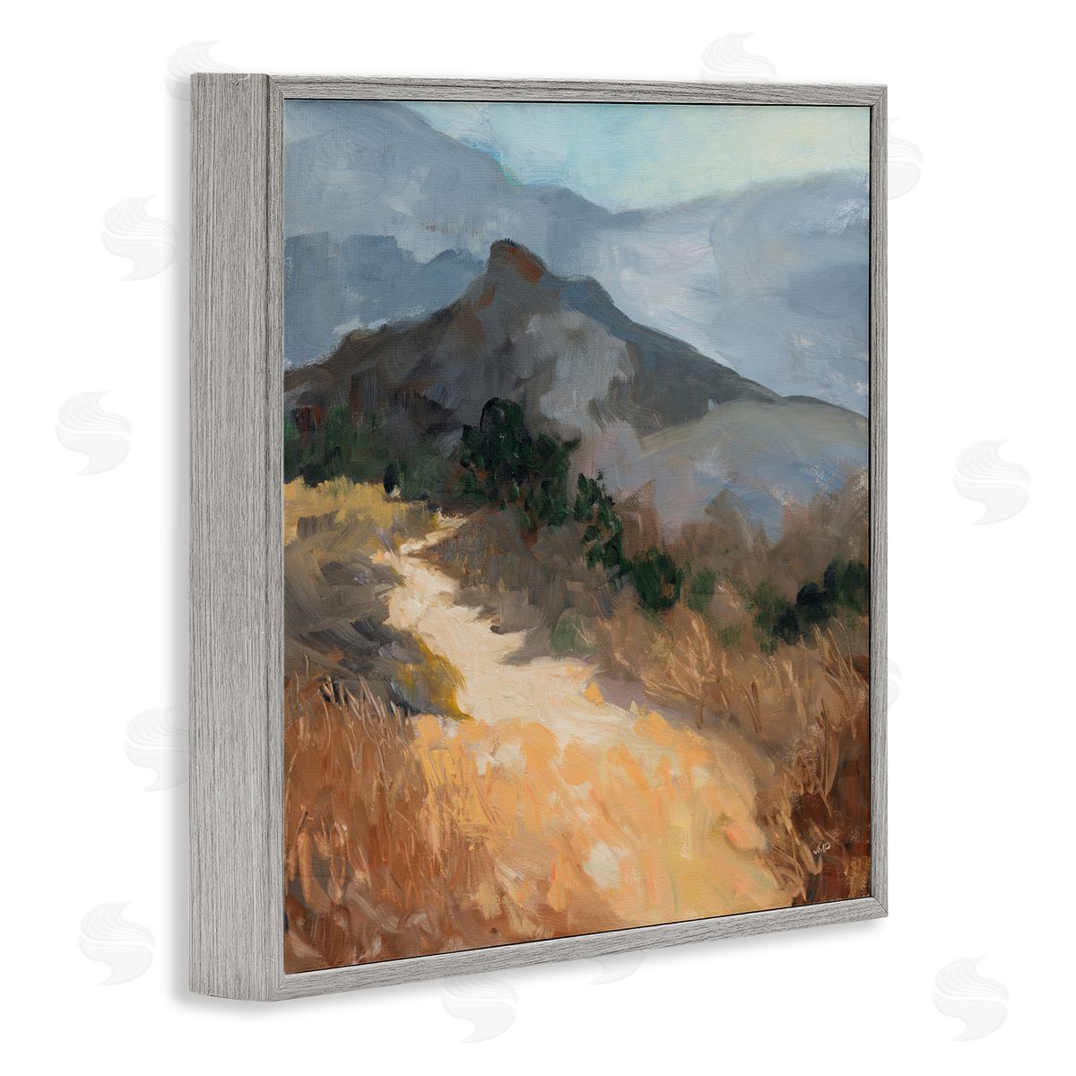 Julia Purinton Golden Trail Mountain View Canvas Wall Art Print