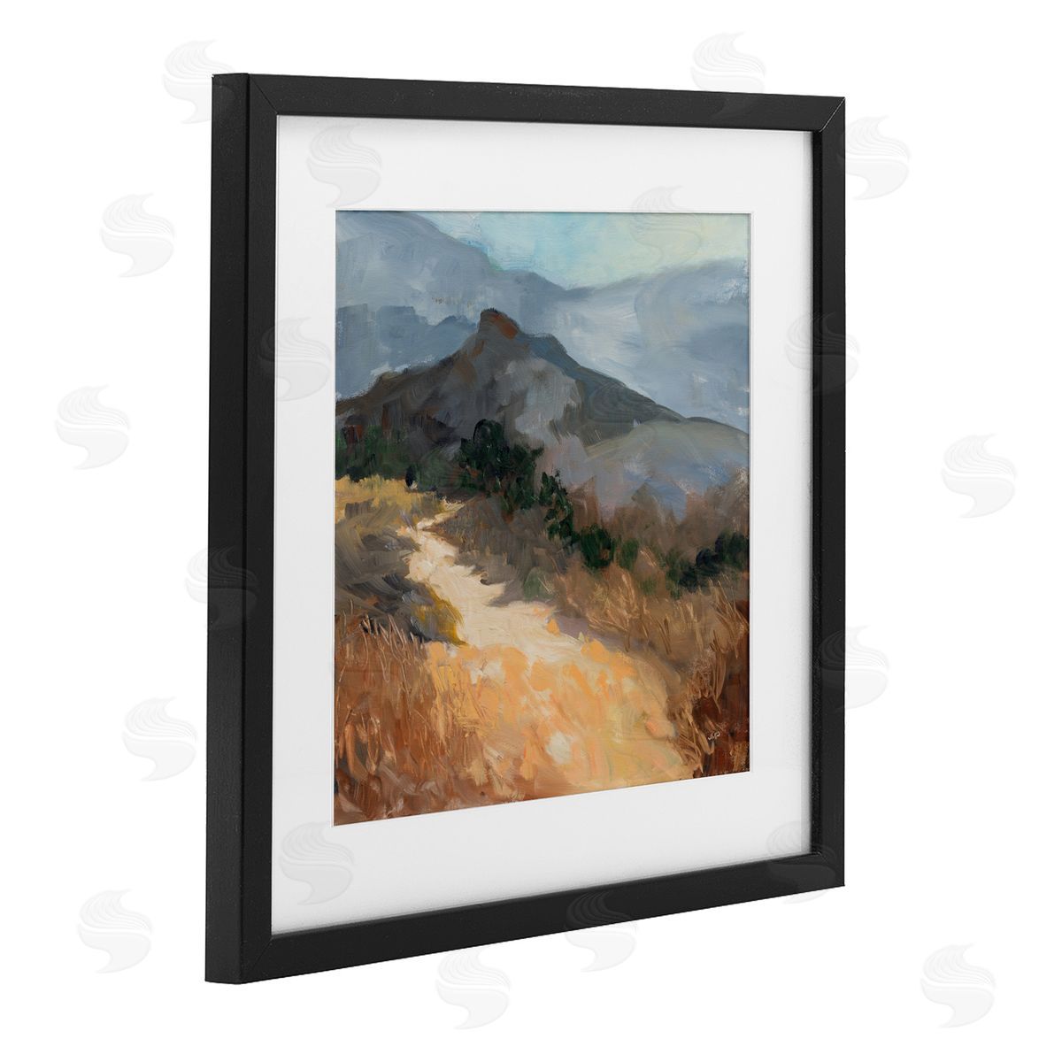 Julia Purinton Golden Trail Mountain View Canvas Wall Art Print