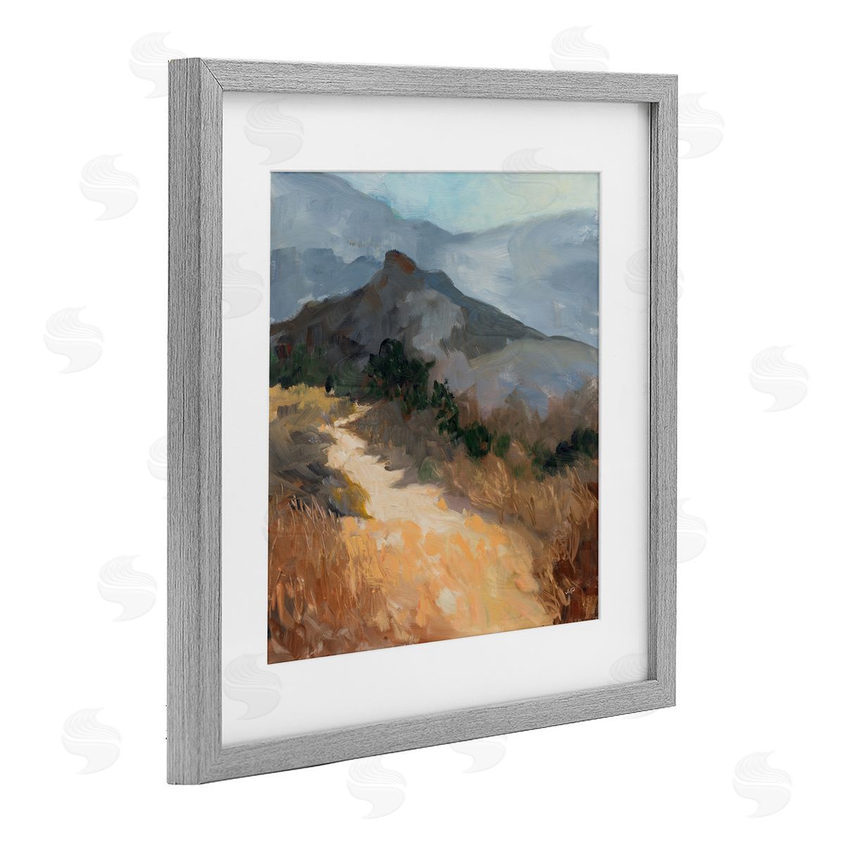Julia Purinton Golden Trail Mountain View Canvas Wall Art Print