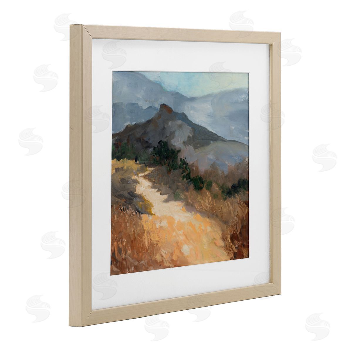 Julia Purinton Golden Trail Mountain View Canvas Wall Art Print