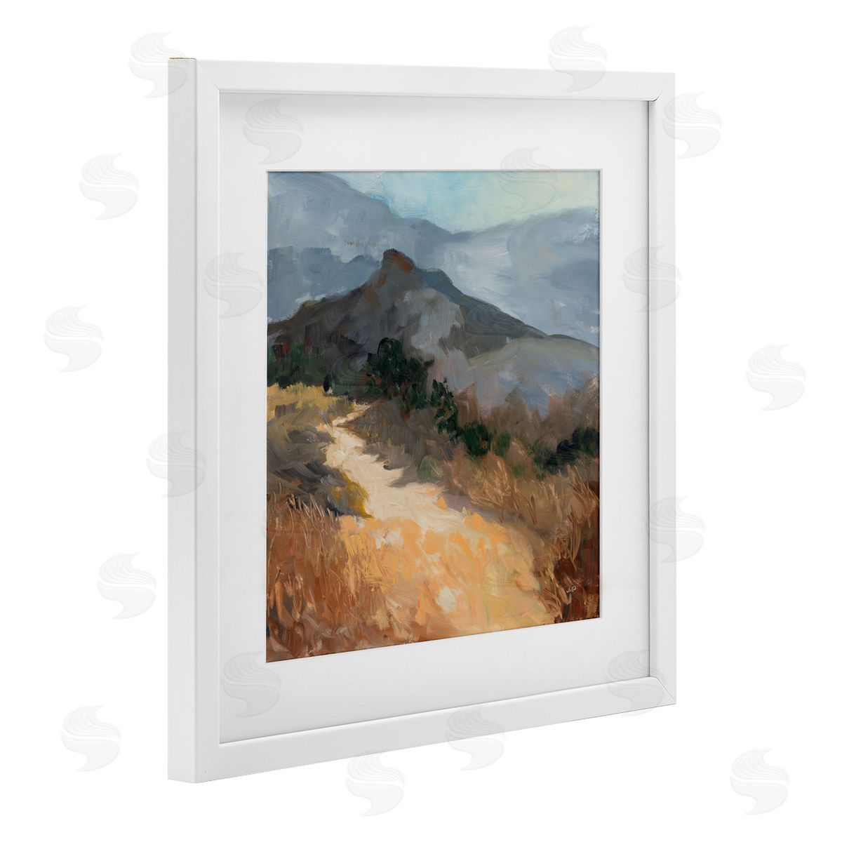 Julia Purinton Golden Trail Mountain View Canvas Wall Art Print