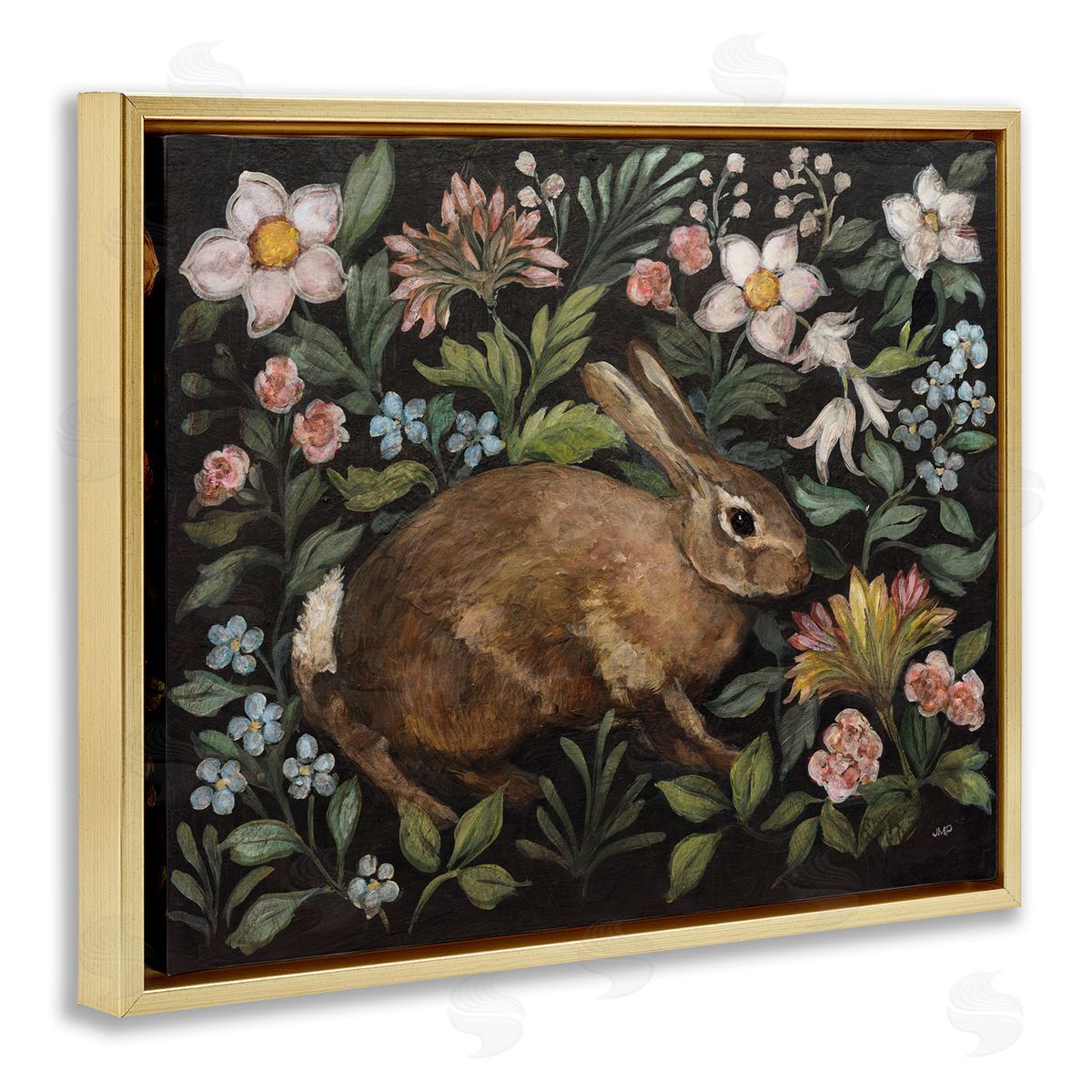 Julia Purinton Flora And Fauna Rabbit Canvas Wall Art Print